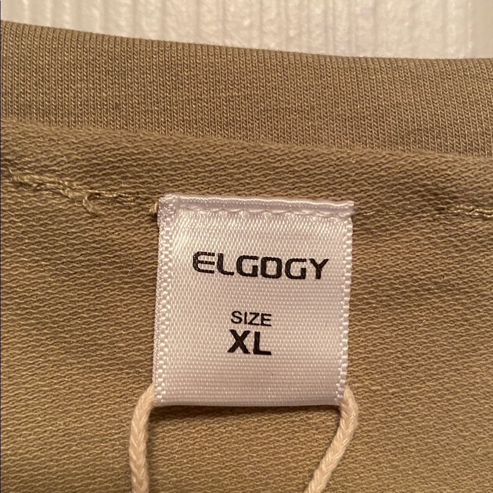 Elgogy Olive Oversized Crop Top…size XL - Picture 4 of 6